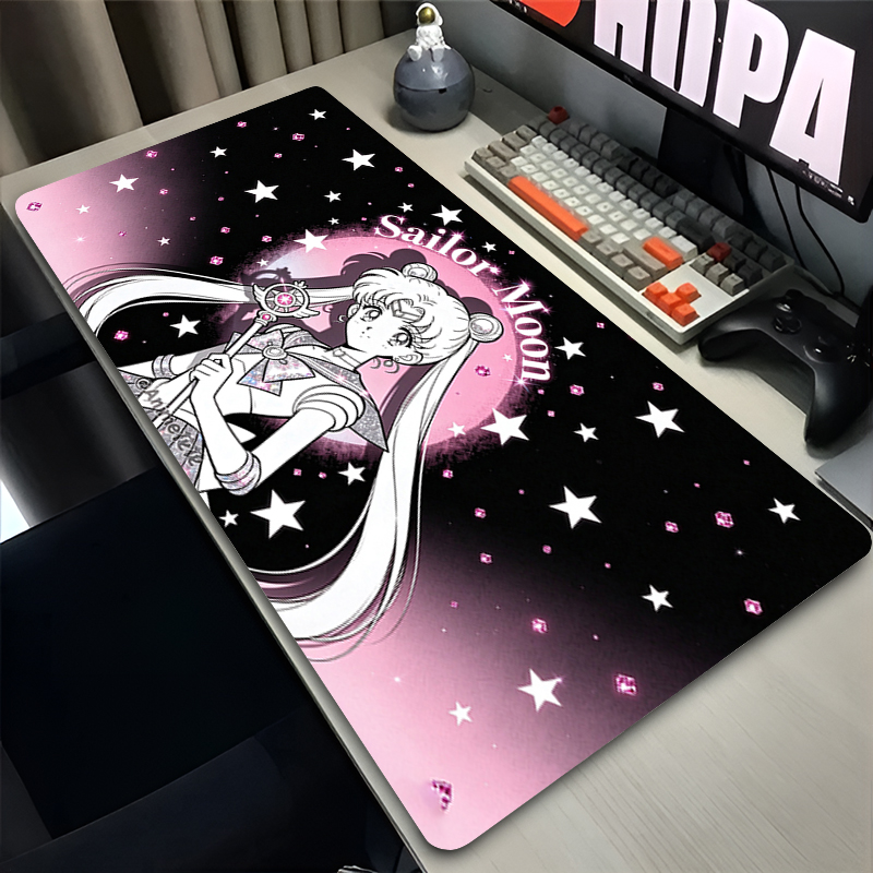 Pc Gaming Pink - Computermuismat S-Sailor Moons Roze Anime Bureaumat